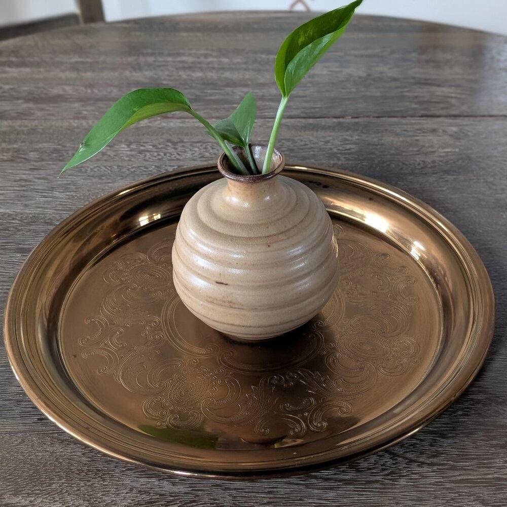 Baldwin Etched Brass Tray